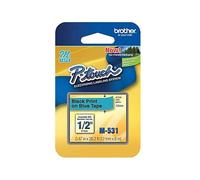 Brother M-K531 55/65/75/85/110/BB4 P-Touch - Nastro Non Laminato Nero su Blu, 12 mm