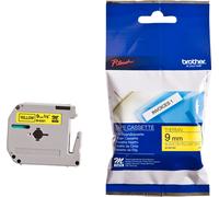 Brother M-K621 Nastro Nero su giallo Originale M-K621BZ
