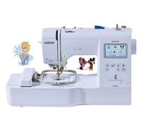 Brother Macchina da Ricamo Innov'is M240D Disney - 125 Ricami, 45 Disney, Area 10x10 cm, Touchscreen LCD 3,7 Pollici, Bianco, Plastica e Acciaio Inossidabile