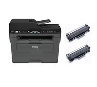 Brother MFCL2710DWM2 Stampante Multifunzione Laser Monocromatica 4 in 1, Bundle All in Box con Toner Originali Inclusi per un totale di 5.200 pagine, 30 ppm, Rete Cablata, Stampa Fronte-Retro, Wi-Fi