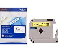 Brother MK631BZ Nastro Laminato da 12 mm, Nero/Giallo