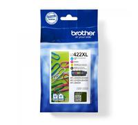 Brother Multipack nero / ciano / magenta / giallo LC-422XL LC422XLVAL ~7500 copie. Compatibili con MFC-J5340DW MFC-J5345DW MFC-J5740DW MFC-J6540DW.