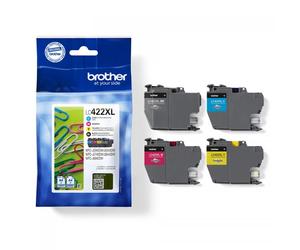 Brother Multipack nero / ciano / magenta / giallo LC-422XL LC422XLVAL ~7500 copie. Compatibili con MFC-J5340DW MFC-J5345DW MFC-J5740DW MFC-J6540DW.