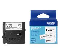 Brother - Nastro Btag231 Da 12mm Lunghezza 4mt Comp. Pt-n11-nero/bianco Brother