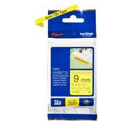Brother - Nastro con adesivo resistente - Nero/Giallo - TZES621 - 9mm x 8mt