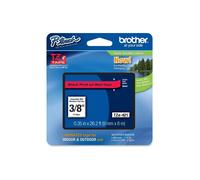 Brother TZ-421 / TZe-421, 9mm x 8m, testo nera/sfondo rosso, nastro originale