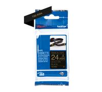 Brother TZE-R354 nastro per etichettatrice Oro su nero
