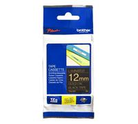 P-TOUCH TZE334 - Nastro laminato, oro su nero, 12 mm