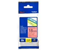Brother TZ-441 / TZe-441, 18mm x 8m, testo nera / sfondo rosso, nastro originale