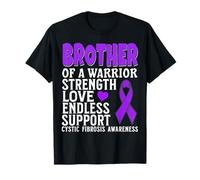 Brother of a Warrior CF Cystic Fibrosis Awareness Support Maglietta