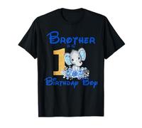 Brother Of The Birthday Boy Elephant Family Maglietta abbinata Maglietta
