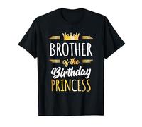 Brother of the Birthday Princess Shirt Boys Birthday Party Maglietta