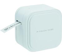 Brother P-touch CUBE Pro PT-P910BT, Stampante per etichette e nastri completa e compatta con ricarica USB e connettività Bluetooth, Taglierina automatica a taglio completo o parziale, fino a 36 mm