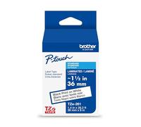 Brother P-Touch TZe - Nastro adesivo originale TZe261, laminato, 36 mm x 8 m, per etichettatrici P-Touch, durevole, resistente all'acqua, per uso interno ed esterno