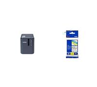 Brother PT-P950NWB Etichettatrice Professionale Collegabile a PC, con Rete Cablata, Wi-Fi e Bluetooth, fino a 36 mm + Nastro Laminato TZE131, 12 mm, Nero su Trasparente