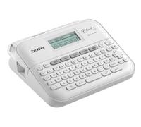 Brother PTD410, Etichettatrice Desktop, Collegabile a PC, Display LCD | Tasti Funzione One Touch, Nastri Tze fino a 18 mm, Colore Bianco