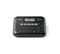 Brother PTD460BTVP, Etichettatrice Desktop, Collegabile a PC e Smartphone | Display LCD, USB e Bluetooth, Nastri Tze fino a 18 mm, Valigetta inclusa, Colore Bianco