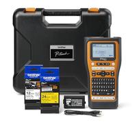Brother PTE560BTVP | Etichettatrice Palmare Professionale | Settore Elettrico | Tastiera QWERTY | Display LCD | 384 Simboli | Nastri TZE fino a 24 mm | Valigetta e alimentatore inclusi