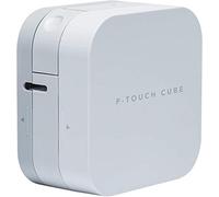 Brother PTP300BT Cube, Etichettatrice Portatile, Bluetooth e compat. MFI | Stampa da smartphone e Tablet iOS e Android, Nastri Serie TZE fino 12 mm, Colore Bianco
