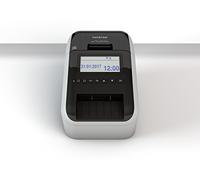 Brother QL820NWBC Stampante per Etichette con Rete Cablata, Wi-Fi, Bluetooth, Compatibilità Airprint e MFi, Stampa a Due Colori Rosso e Nero