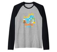 Brother Saurus Rex Dinosauro Dino Bambini Ragazze e Ragazzi Maglia con Maniche Raglan