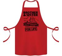 Brother & Sorella Migliori Amici Fratello Cotone Grembiule 100% Biologico