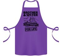 Brother & Sorella Migliori Amici Fratello Cotone Grembiule 100% Biologico