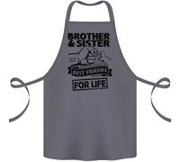 Brother & Sorella Migliori Amici Fratello Cotone Grembiule 100% Biologico