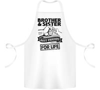 Brother & Sorella Migliori Amici Fratello Cotone Grembiule 100% Biologico