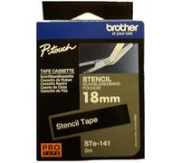 Brother STe141 Nastro per la marcatura permanente di oggetti in metallo, 18 mm di larghezza