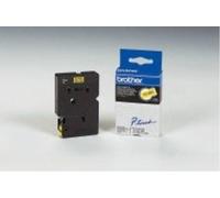Brother TC601 Nastro Etichetta da 12 mm x7.7 m, Nero/Bianco Standard Yield