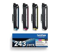 Brother TN-243CMYK Toner-Multipack 4 Toner Originali, 1.000 Pagine, Nero/Giallo/Magenta/Ciano
