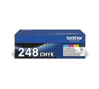 Brother TN-248VAL cartuccia toner 4 pz Originale Nero, Ciano, Magenta, Giallo (TN248CMYK TONER VALUE PACK. - INCLUDES CYAN MAGE