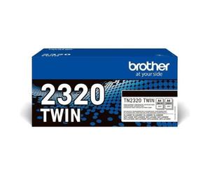 BROTHER TN2320 TWIN MULTIPACK CONF 2 Pz.TN2320 TONER NERO PER BROTHER DCP-L2500,