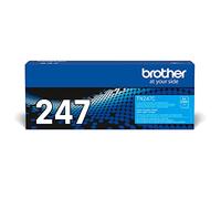 Brother TN247C Toner Originale, Alta Capacità, fino a 2300 Pagine, per Stampanti DCPL3550CDW, HLL3210CW, HLL3230CDW, HLL3270CDW, MFCL3730CDN, MFCL3750CDW e MFCL3770CDW, Colore Ciano