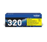 Brother TN320Y Yellow Toner Cartridge - 1-Pack, 1,500 Pages