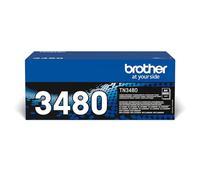 Brother TN3480 Toner Originale Alta Capacità, fino a 8000 Pagine, per Stampanti HLL5000D, HLL5100DN, HLL5200DW, HLL6300DW, DCPL5500DN, MFCL5750DW, DCPL6600DW, MFCL6800DW, Nero
