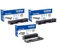 Brother Toner/Tamburo TN-2420/2410 DR-2400 DCP L2510 L2530 DW L2550 Set Original