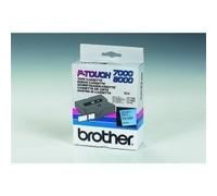 Brother TX-551, 24mm x 15m, testo nera / sfondo blu, nastro originale