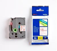 P-TOUCH TZE242 - Nastro laminato, da rosso a bianco, 18 mm