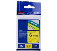 Brother TZE-611 nastro per etichettatrice Nero su giallo