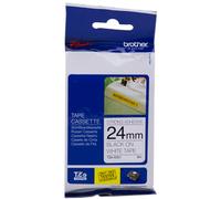 Brother TZ-S251 / TZe-S251 Pro Tape, 24mm x 8m, testo nera/nastro bianco, nastro originale