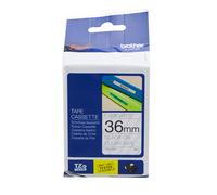 BROTHER TZE-161 TZE161 36mm 8mt NASTRO ORIGINALE nero su clear LAMINATO