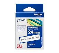 Brother TZe-251 Nero su bianco TZe nastro per etichettatrice