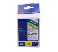 BROTHER TZE-261 TZE261 36mm 8mt NASTRO ORIGINALE nero su bianco LAMINATO