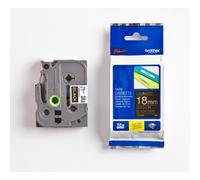 Brother TZE-344 DirectLabel Oro Su Nero Laminato 18Mm X 8M