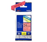 Brother Tze - 451 Labelling Tape Cassette, Black on Red, 24 mm (W) x 8M (L), Lam