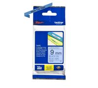 BROTHER, TZe-521 Labelling Tape Cassette, Black on Blue, 9 mm (W) x 8 m (L), Lam