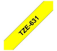 Brother TZE-631 nastro per etichettatrice Nero su giallo