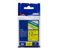 BROTHER TZE-631 TZE631 12mm 8mt NASTRO ORIGINALE nero su giallo LAMINATO